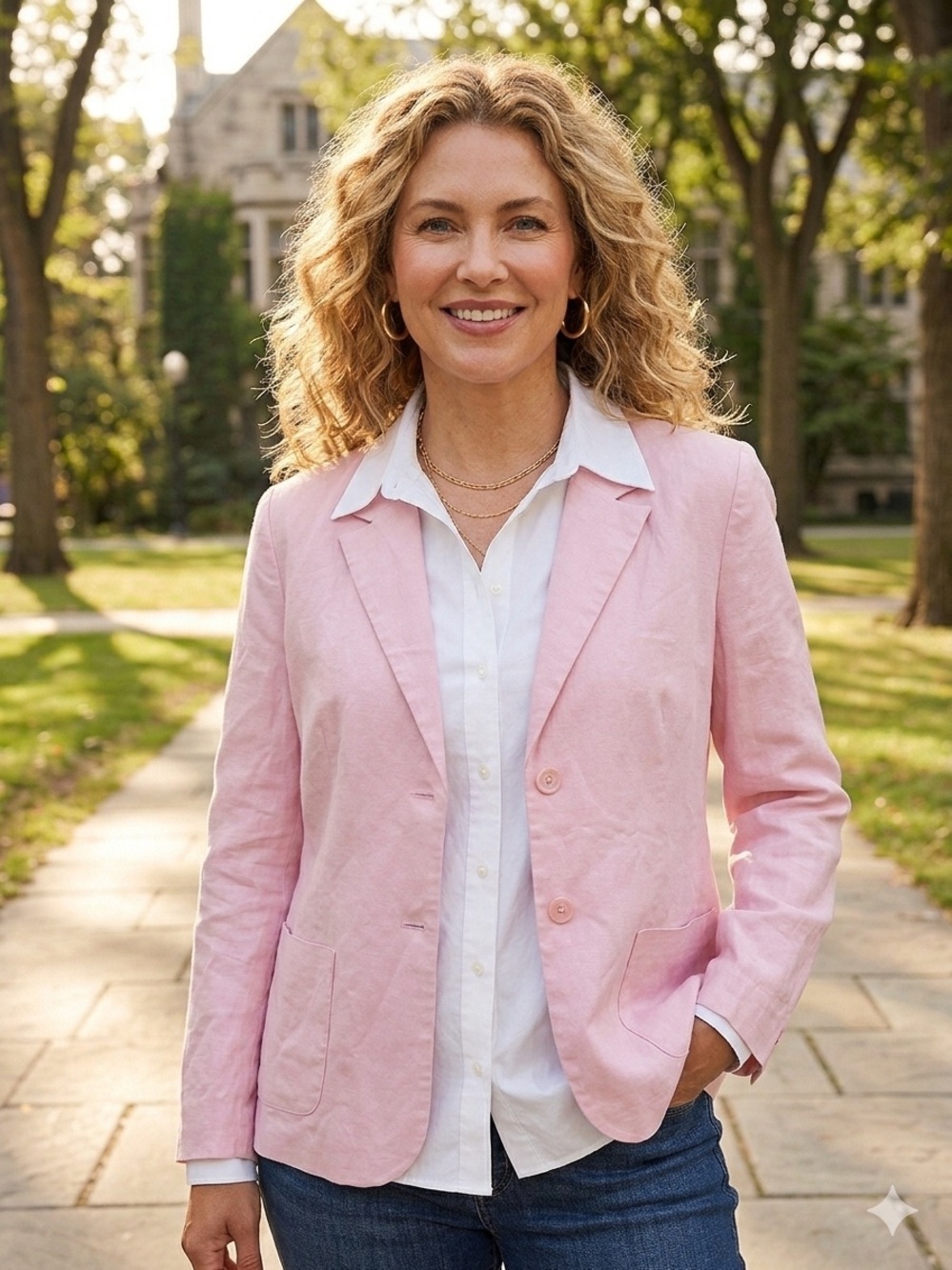 Chadwicks Light Pink Tailored Blazer